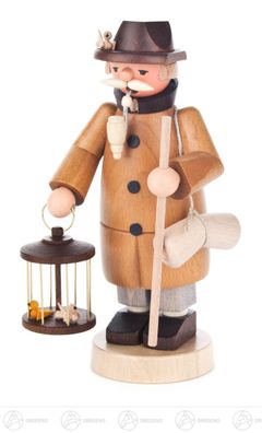 Räuchermann Vogelhändler BxHxT 8 cmx17 cmx8 cm NEU Erzgebirge Rauchmann