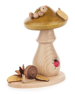 Räucherpilz Grünling Höhe 14cm NEU Rauc