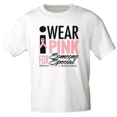 T-Shirt mit Print | Wear Pink .. Someone Special | 12167 | Gr. weiß / XXL