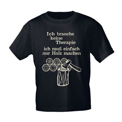 T-Shirt mit Print Ich brauche keine Therapie.... 09441 Gr. schwarz / XXL