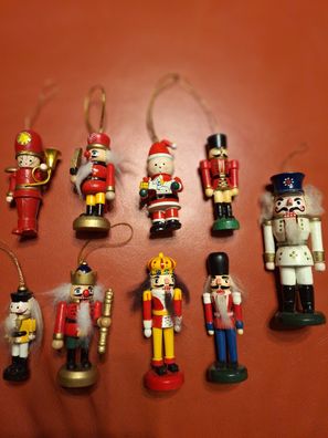 Weihnachtsschmuck -9 Teile diverser alter Baumbehang Nussknacker Konvolut