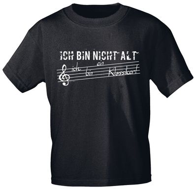 T-Shirt unisex mit Print - Ich bin nicht alt - ich bin ein Klassiker - 10678 schwarz