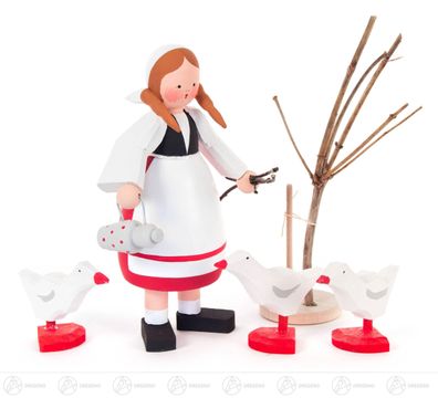 Figur Gänseliesel Höhe = 145mm NEU Holzfigur Ganzjahresfigur