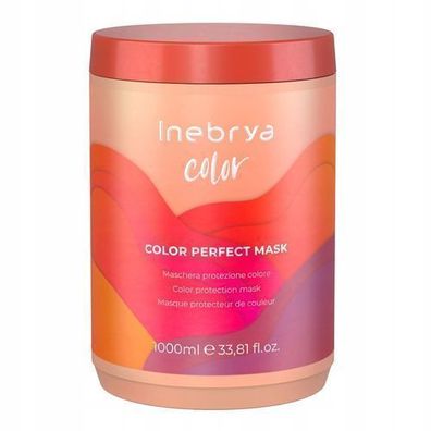 Inebrya Color Perfect Haarmaske, 1000ml - Farbschutz & Pflege