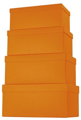 Stewo 52 7845 17 Geschenkkarton - 4 tlg., hoch, orange