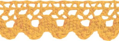 Heyda 203584510 Spitzen Tape 2 m x 15 mm gelb