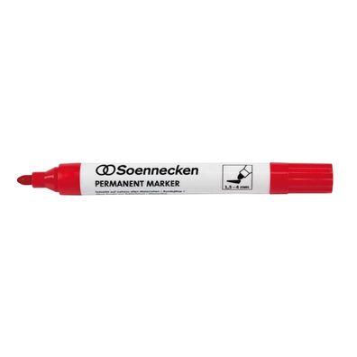 Soennecken Permanentmarker 3104 4mm Rundspitze rot
