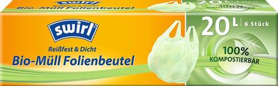 10x swirl® 936608 Bio-Müll Folienbeutel 20,0 l 6 St