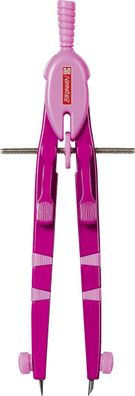 Brunnen 104954026 Schnellverstellzirkel Peak 4 Colour Code Länge: 170 mm pink