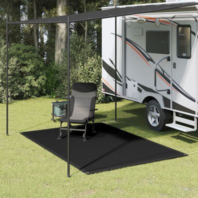 vidaXL Zeltteppich 250x300 cm Schwarz