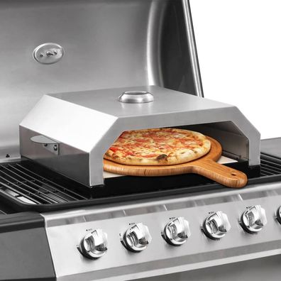 vidaXL Pizzaofen mit Keramikstein für Gas-Kohlegrill