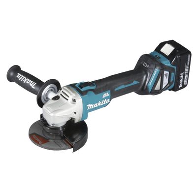 makita Akku-Winkelschleifer DGA511RTJ 18V/5Ah 2Akkus + Ladegerät