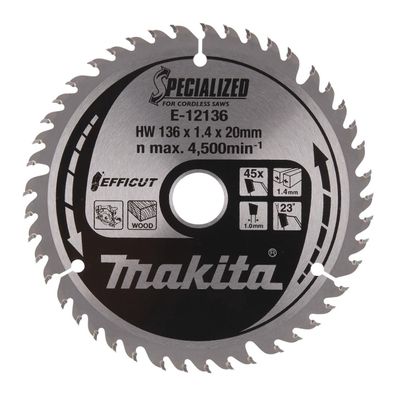 Makita Sägeblatt Efficut E-12136 136x20x45Z