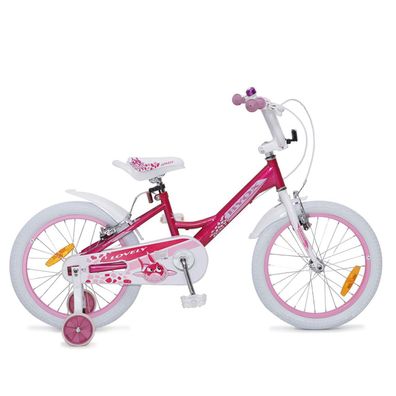 Byox Kinderfahrrad 18 Zoll Lovely, Stützräder, Klingel, Reflektoren, ab 5 Jahre