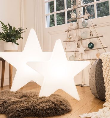 2er Stern-Set (60 & 80 cm) LED WW