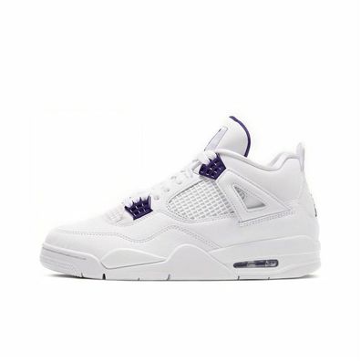 Air Jordan 4 Retro Metallic Purple Jordan4 Original AJ4 Damen Männer Unisex