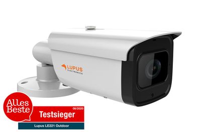 Lupus LE221 4K IP Kamera mit PoE, Nachtsicht, Zoom, Metallgehäuse