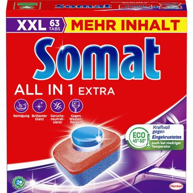 Somat Spülmaschinentabs All in 1 Extra SAE63 63St