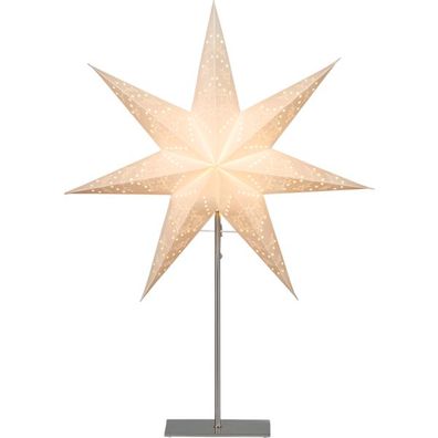 Stehlampe Weihnachtsstern Sensy von Star Trading, 3D Papierstern, Weiß, Höhe 78cm