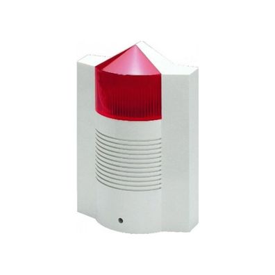 Alarmeinheit mit Blitzsignalsystem, IP54, Monacor Außensirene