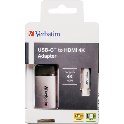 Verbatim USB Hub 49143 USB-C zu HDMI Adapter