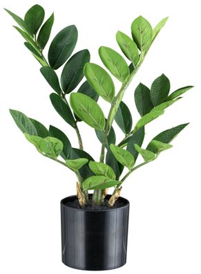Zamifolia Kunstpflanze 36 cm mit 46 Blättern im Topf 10x9 cm