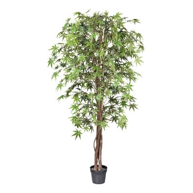 Japanischer Fächerahorn Kunstpflanze, 200 cm, 480 Blätter, mit Naturstamm