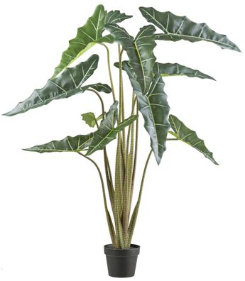 Alocasia zebrina Sarian Kunstpflanze 130 cm im Topf – Exotischer Look