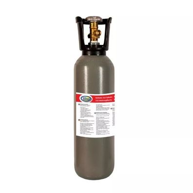 Aqua Nova Co2-Flasche 5 Liter grau - nachfüllbarer Co2 Zylinder Aquarium