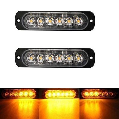 Blinkleuchte 6 LED 12V-24V, orange Off-Road