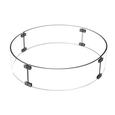 Elementi Feuerschutz Glasumrandung inkl. Edelstahlverbinder ca. 62 x 18 cm