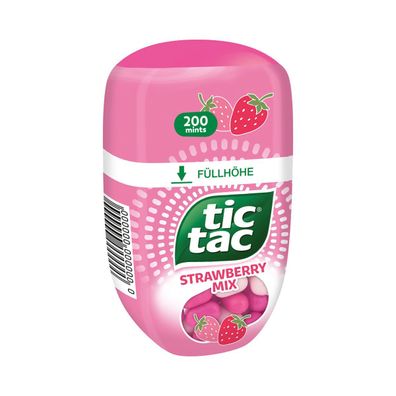 Tic Tac Strawberry Mix Big Pack Erdbeere Zitrone Minze Mix 98g