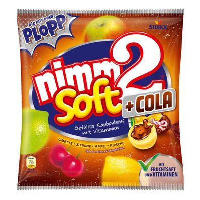 Storck Nimm2 Soft Cola Fruchtkaubonbons mit Colafüllung 195g