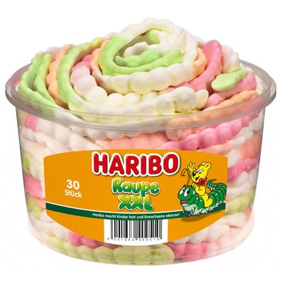 Haribo Raupe XXL extralange fruchtige Raupen aus Schaumzucker 960g