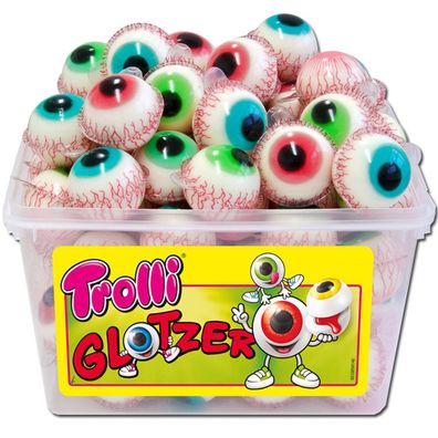 Trolli Glotzer Schaumzucker und Fruchtgummi Bonbons mit Füllung 1128g