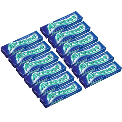 Wrigleys Airwaves Menthol und Eukalyptus Kaugummis 12er Pack