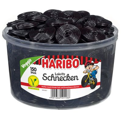 Haribo Lakritz Schnecken 150 Lakritzschnecken würzig frisch 1500g