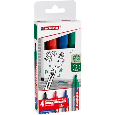 edding Whiteboardmarker 4-363-4-2 15mm sort 4St