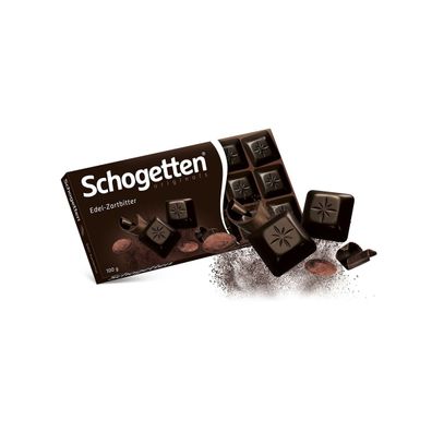 Schogetten Edel Zarbitter kraftvolle knackige dunkle Schokolade 100g