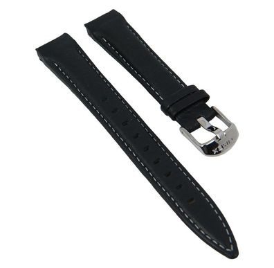 Ersatzband Damen Leder schwarz 16mm für Timex T2M433