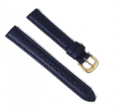 Ersatzband Uhrenarmband Leder Taurus dunkelblau 14mm 17514G