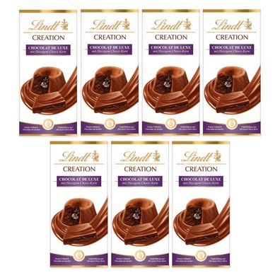 Lindt Creation Chocolate de Luxe mit Schokokern 150g 7er Pack