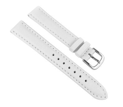 Eulit Taurus Ersatzband Uhrenarmband Leder weiss 20mm