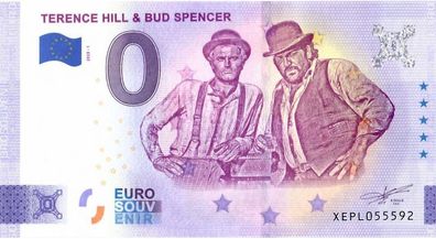 0 Euro Schein Terence Hill und Bud Spencer Souvenir Null € Banknote