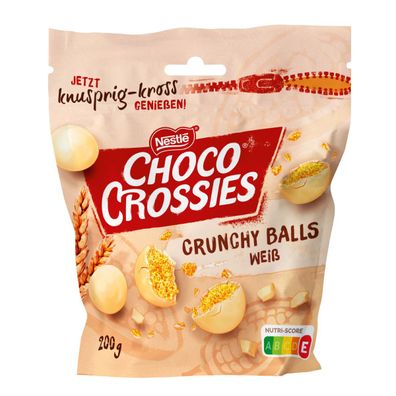 Choco Crossies Crunchy Balls weiße Schokolade mit Cerealienkern 200g