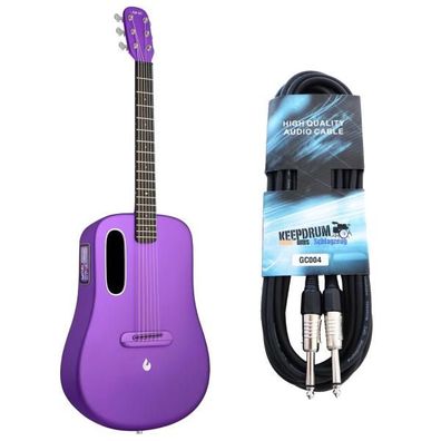 Lava Music Gitarre ME 4 38 Zoll Lila mit Kabel