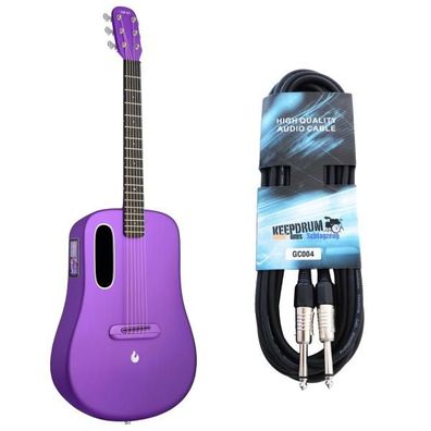 Lava Music Gitarre ME 4 36 Zoll Lila mit Kabel