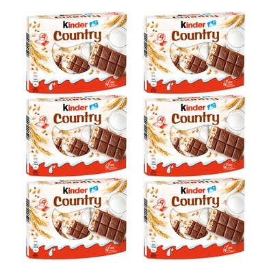 Kinder Country Vollmilchschokolade mit Cerealien 211g 6er Pack