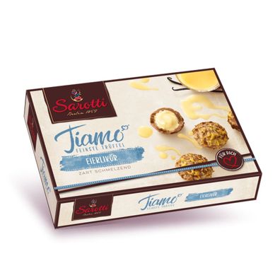 Sarotti Tiamo Feinste Trüffelpralinen mit edler Eierlikör Füllung 125g
