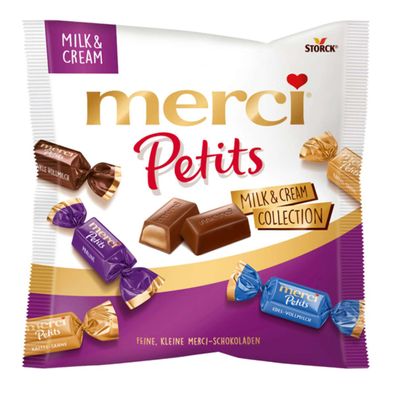 Merci Petits Milk and Cream Collection feine Schokoladen 125g